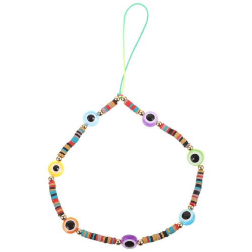 Mobilkette Des Teufels Augen Perlen Telefon Lanyard Telefonschnur Mit - Zdjęcie 2 z 12