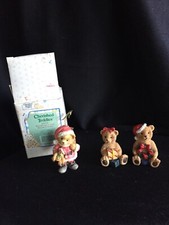 Cherished Teddies Bear Dressed As Santa 651370 and 2 others