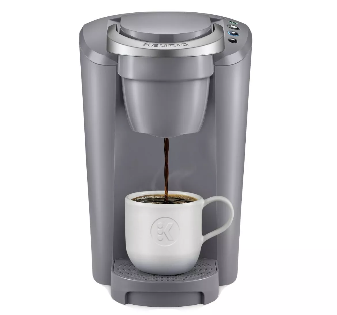 Keurig K-Cafe Single Serve Coffee Maker, Silver/Grey