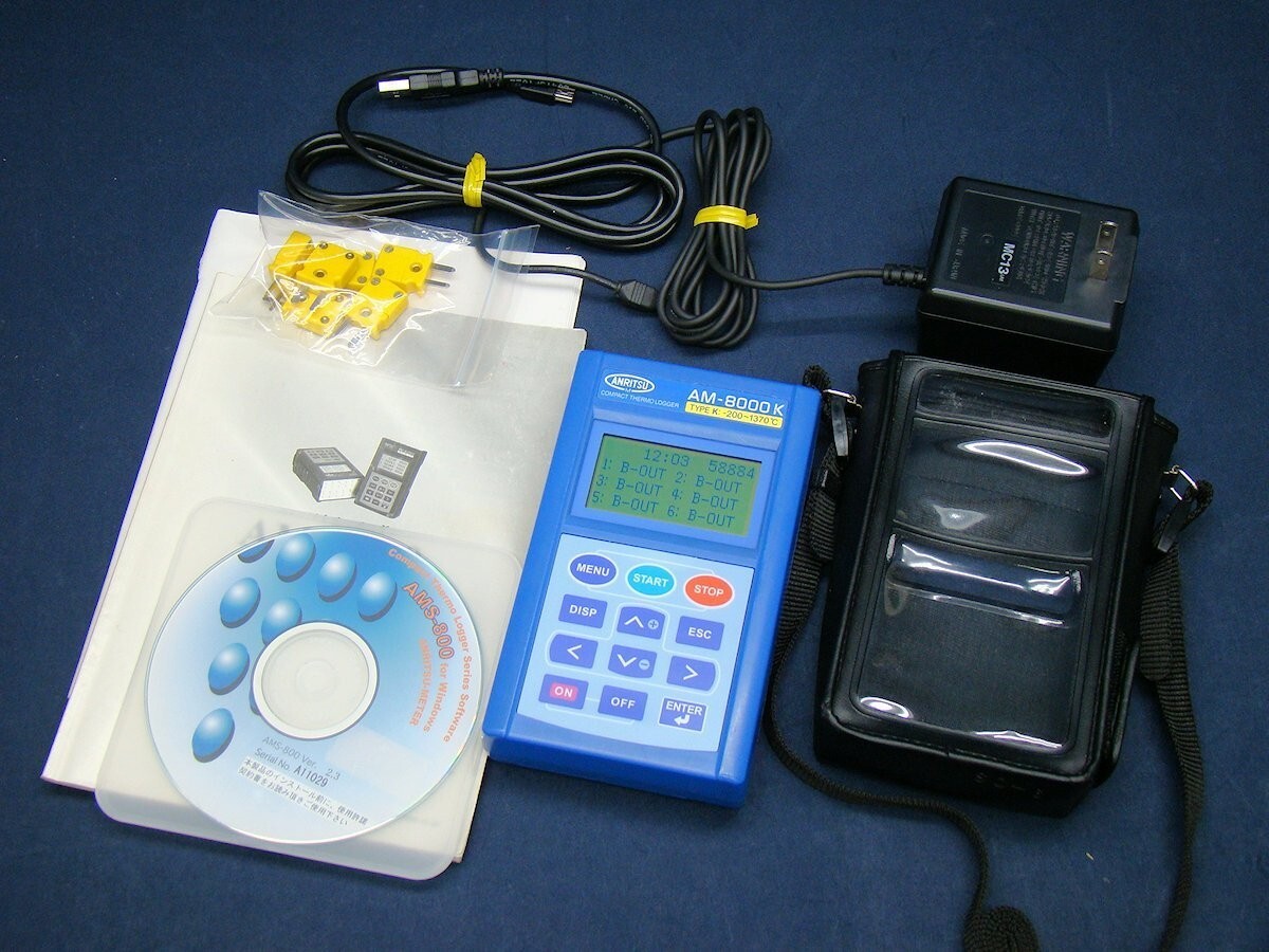 Anritsu AM8000K AM-8000K Compact Thermologger K-type Anritsu AM8000K AM-8000K Compact Thermologger K-type