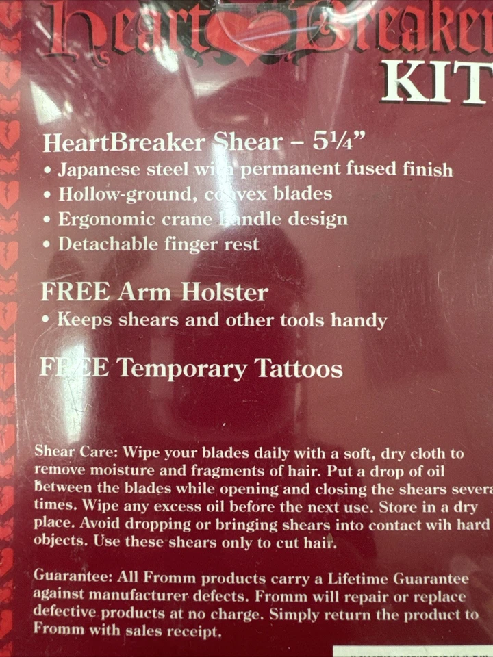 FROMM Kit Rompecorazones 5 1/4 pulgadas Cizalla Profesional (con Caja Original) Foto 3 de 4