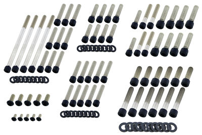 Schraubensatz Sportster 1200/883 91-03| Edelstahl schwarz matt | Harley | Motor