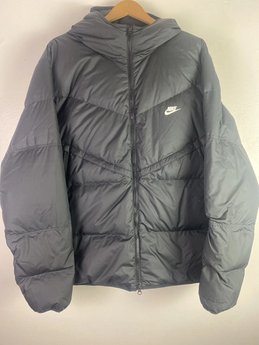Nike Sportswear Down Fill Windrunner Jacket Storm Fit Mens Sz 2XL DD6795 010 BLK