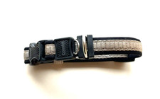 COASTAL BEIGE NYLON INSPIRE ADJUSTABLE DOG COLLAR SIZE SMALL