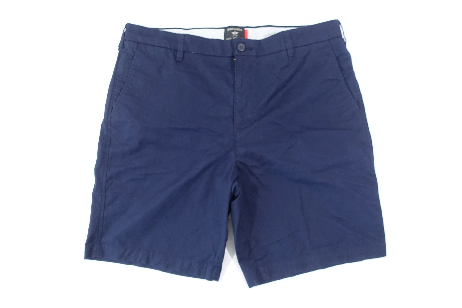 DOCKERS Marineblau 38 Supreme Flex Stretch Khaki Shorts Herren Gebraucht