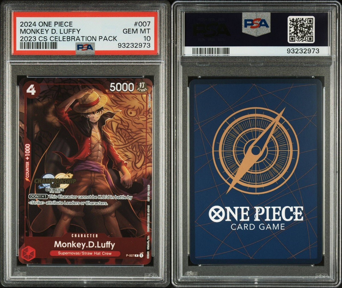 ナミ C PSA10 チャンピオンシップ 2023 セレブレーションパック CS