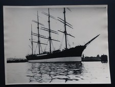 Foto Segelschiff Pamir  1953 in Hamburg, Reederei F. Laeisz 