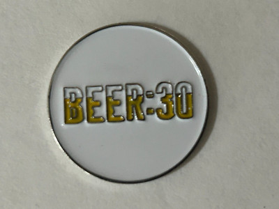 BEER 30 1''  Diameter GOLF BALL MARKER   New