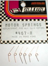3 Pairs Parma Replacement Motor Springs for 16D Slot Car Motors Vintage NOS