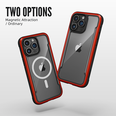 X-DORIA Defense Shield MagSafe Metal Bumper Case Cover for iPhone