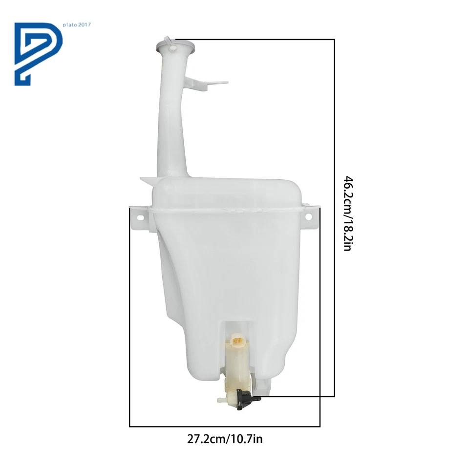 Depósito de lavadora para Nissan Versa Note 2014-2016 con bomba de plástico Foto 3 de 4