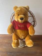 Vintage Walt Disney World Winnie the Pooh 12  Plush Red Sweater Disney Parks