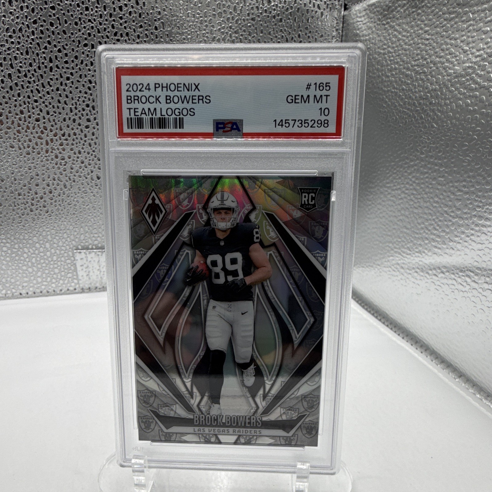 Brock Bowers Panini Phoenix #165 Team Logo