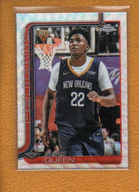Derik Queen 2025-26 Topps Chrome Basketball Rookie Wave Refractor RC #263
