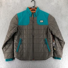 Howler Bros Merlin Jacket Men's M Quilted Puffer Primaloft Insulated Gray Teal
