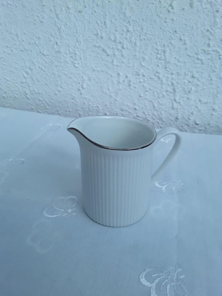 ARZBERG - Secunda 2075 weiß mit Platinrand - Milchkännchen - unbenutzt - Bild 3 von 4