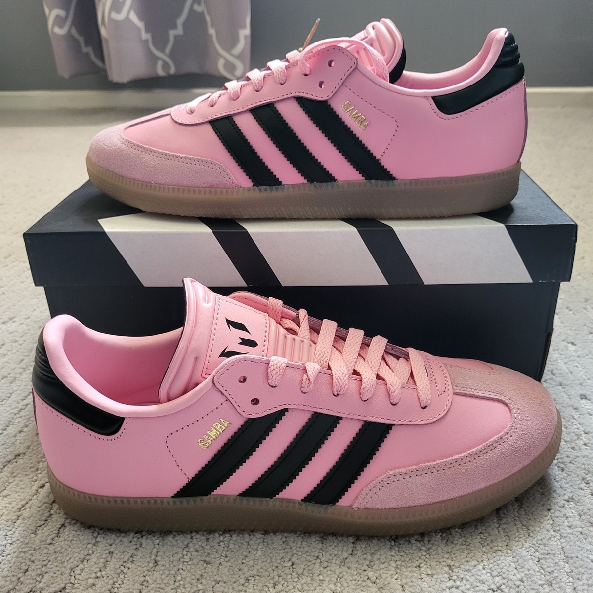 Size 7.5M / 8.5W - Adidas Samba Inter Miami CF Messi Pink IH8158