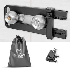 Double Door Locking Device, French Door Lock Security Barricade, Keyed Extra ...