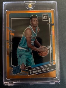 2023 Panini Donruss Optic Rated Orange Prizm /199 Brandon Miller #219 Rookie RC