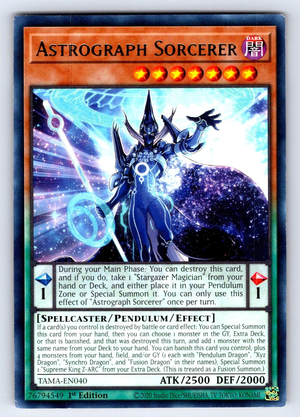 Astrograph Sorcerer Ultra Rare Pendulum Evolution PEVO-EN001 LP