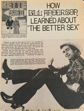 Bill Anderson, Two Page Vintage Clipping