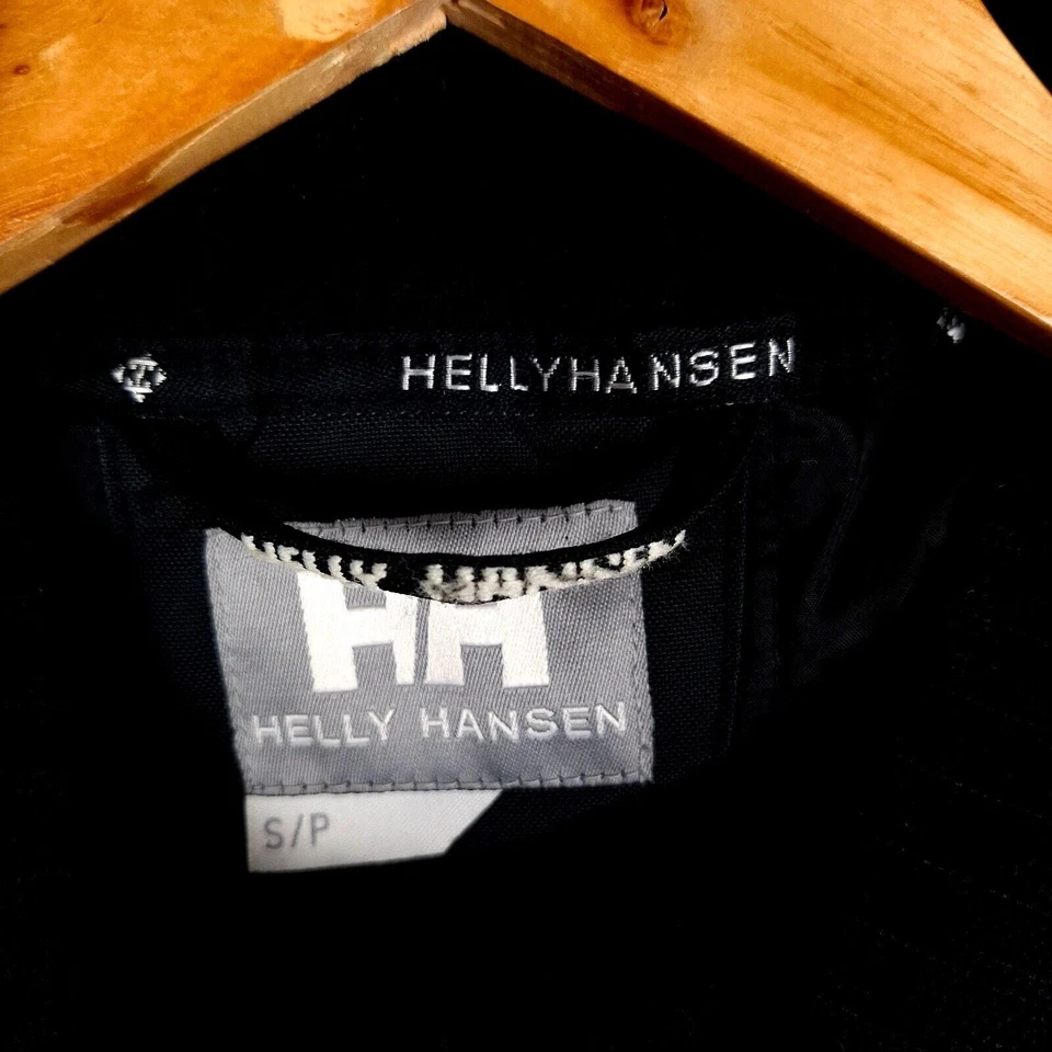 HELLY HANSEN Men's 3 in 1 Military Jacket Size S Black Removable Lining Cotton - Image 4 of 4