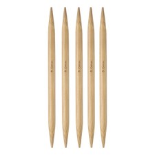 4Pcs Bamboo Knitting Needles Double Pointed Size US 11 8mm 6 Inch 15cm 