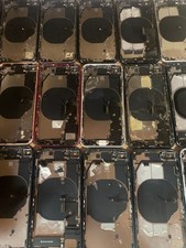 ( Lot of 50 ) iPhone Apple 8 back housings / rear glass / chasis ( cracked )