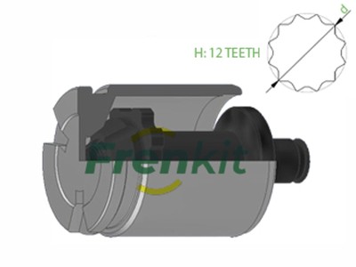 FRENKIT Kolben Bremssattel K385202T 38mm With Mechanism Piston Mechan. für OPEL