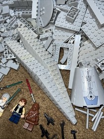 Lego 7965 Star Wars Millenium Falcon 3 Minifigure Luke Han Chewbacca Miss 32 Pcs