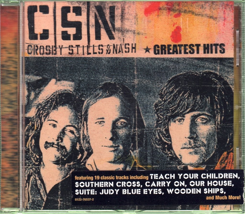 Crosby, Stills & Nash Greatest Hits CD Europe Atlantic 2005 with info sticker on