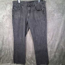 Rocawear Jeans Mens 36x33 Classic Fit Black Faded Baggy Y2K
