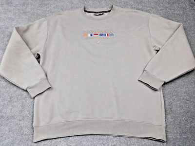 Jem City Monaco Monte Carlo Yacht Club Sweatshirt Beige Boot Large Baumwollmischung
