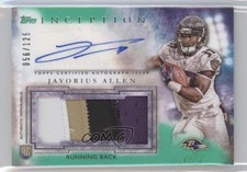 2015 Topps Inception Green 56/125 Javorius Allen #AJP-JAL Jumbo Patch Auto 0o9