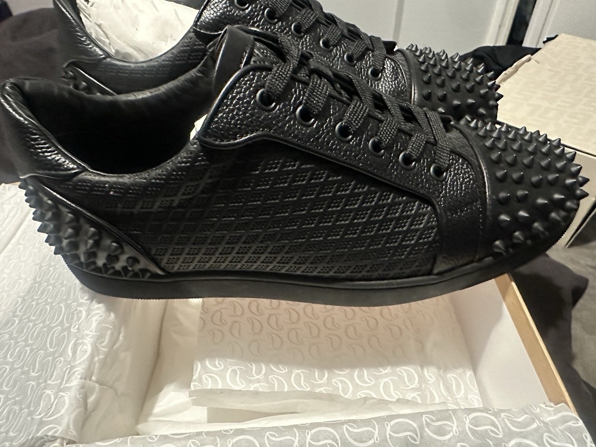 Christian Louboutin Seavaste 2 Orlato Flat Studded Black Men's