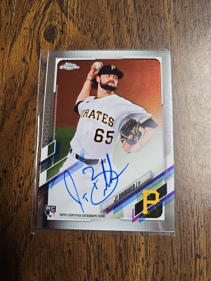 2021 Topps Chrome - Rookie Autographs JT Brubaker #RA-JTB