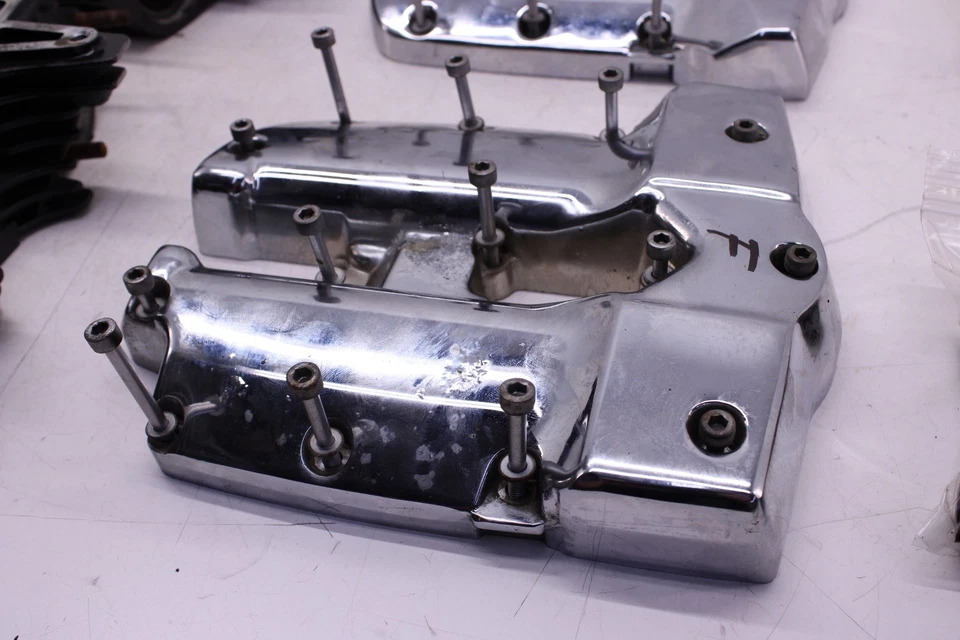 08-14 YAMAHA ROAD STAR ДВИГАТЕЛЯ ВЕРХНИЙ КОНЕЦ ГОЛОВКИ БЛОКА ЦИЛИНДРОВ ПЕРЕДНИЙ ЗАДНИЙ  - Изображение 4 из 4