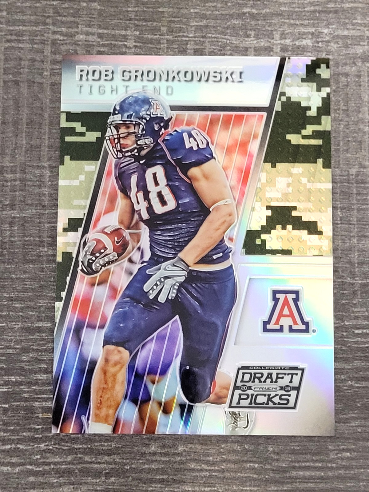 2016 Panini Prizm Collegiate Draft Picks  Rob Gronkowski #85 Camo Prizm /199