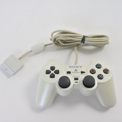 PS2 PEARL WHITE DUALSHOCK2 Analog Controller SCPH10010 Playstation
