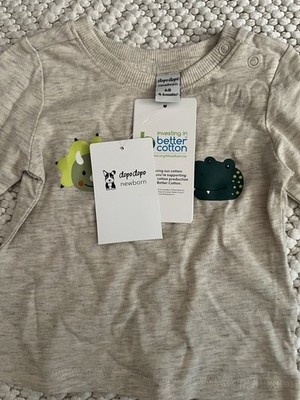 New Born Shirt Gr. 68  4-6monaten Junge Neu DopoDopo Merke