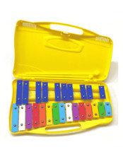 Glockenspiel con 25 tasti colorati e battenti