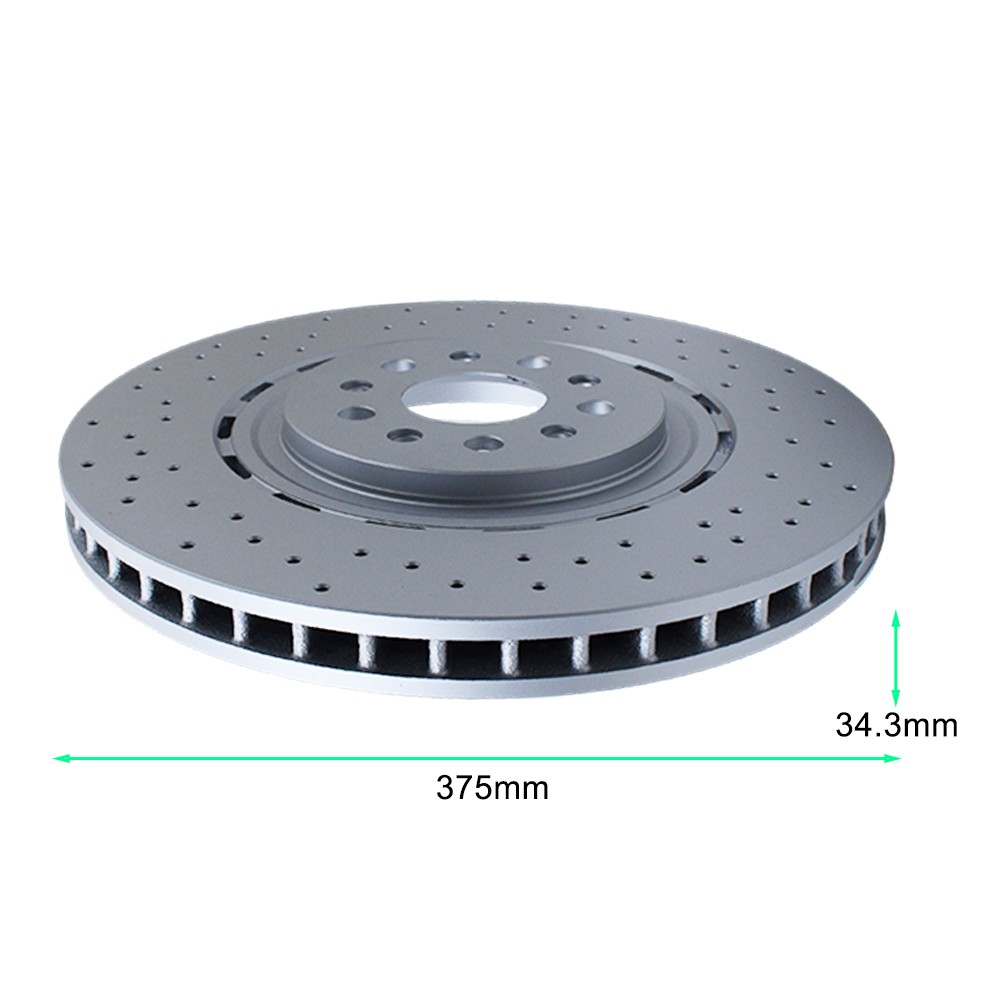 2Pcs For Maserati Levante S Front Brake Disc Dimpled Rotors 2017-2022 New