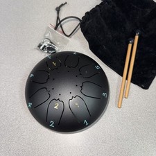 8 Note Steel Tongue Drum Portable Percussions Instrument for Meditations,Yoga 7"