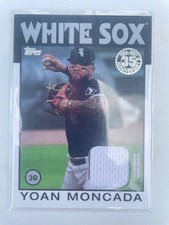 2021 Topps - 1986 Topps Baseball Relics Yoan Moncada #86R-YM (MEM)