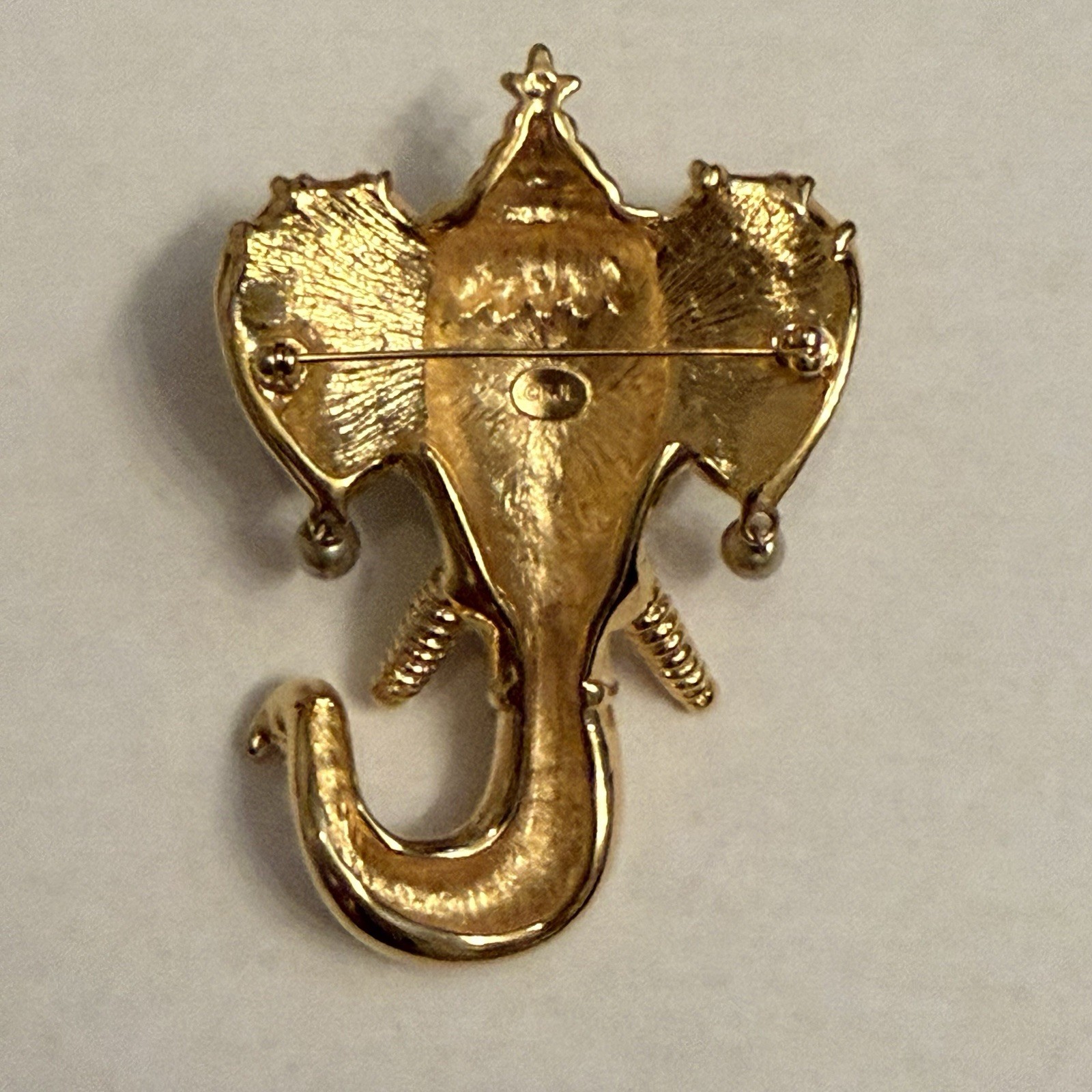 KENNETH JAY LANE KJL MAHARAJA ELEPHANT BROOCH GOL… - image 14