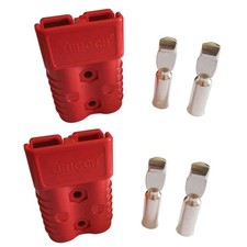 175A Battery Connector 600V Plug Quick-Connector Disconnector Red 1/0 AWG
