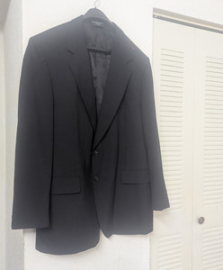 Sturbridge Classics 1-Piece Wool Twill Suit Black 44R 38x31 Flat Front