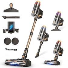 Cordless Vacuum Cleaner, Upgraded 600W 50KPA 70Mins Vacuum Cleaners for Home,...