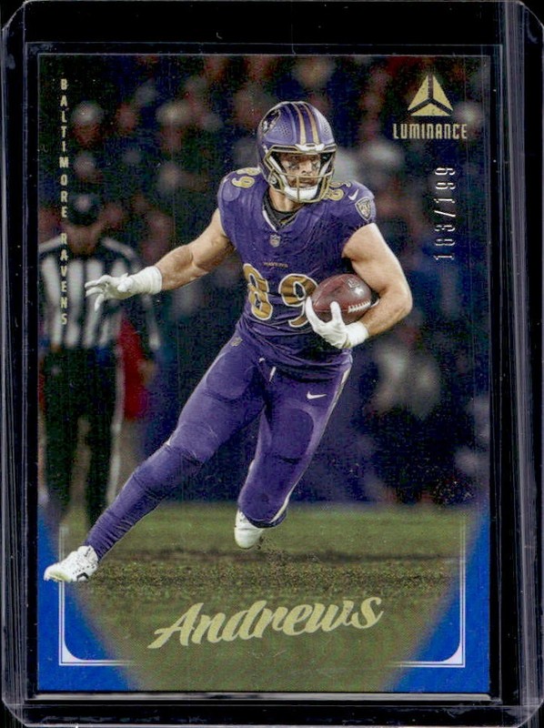 2025 Panini Luminance Mark Andrews Blue #/199 Ravens