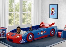 Spidey and His Amazing Friends Web Crawler Race Car Twin Bed by Delta Children,